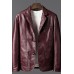 Men Sports Kahki Leather Jacket