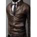 Men's Zipper Leather Jacket